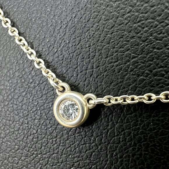 TIFFANY Silver Diamond Necklace - Picture 6 of 13